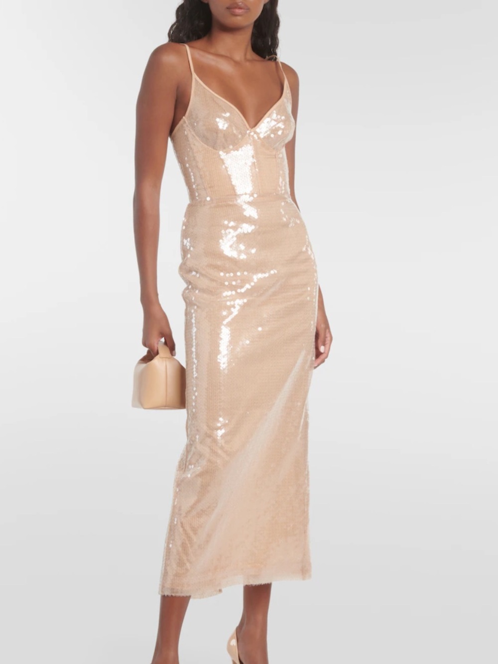 David Koma Sequined midi dress
